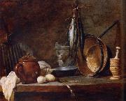 Lean food with cook utensils, Jean Baptiste Simeon Chardin